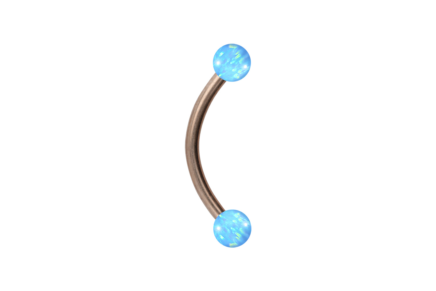 Chirurgenstahl Piercing Banane SYNTHETISCHE OPALE